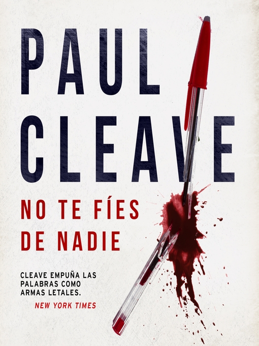 Title details for No te fíes de nadie by Paul Cleave - Available